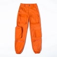 thumbnail image 5 of Pantalones casuales de cintura alta con bolsillos tridimensionales sueltos y de moda para mujer, estilo novio, primavera y otoño, cubrepiés combinados, 5 of 5