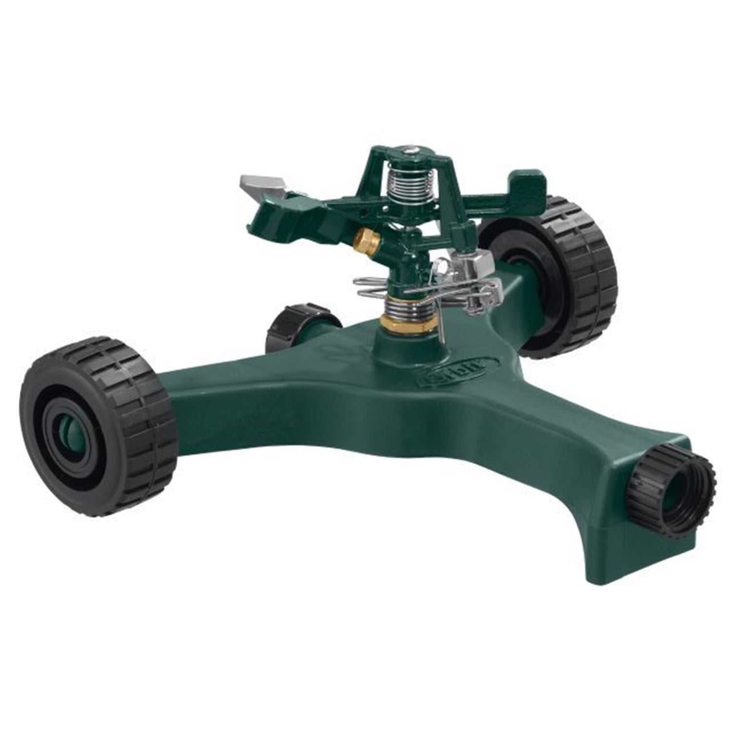 Orbit Lawn Watering Impact Sprinkler on Wheel Base - Hose Water Yard - 58148N