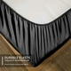 thumbnail image 5 of Juego de sábanas EaseHome, tamaño completo, extrasuaves, 4 piezas, color negro, 5 of 8