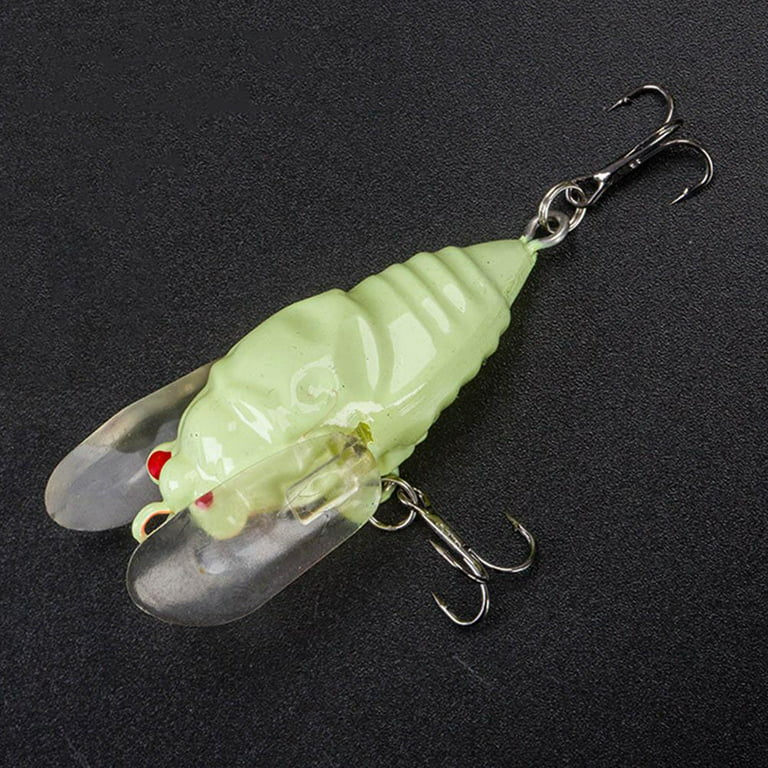 Random Color fishing New Promotions 1 Pc 4-Color Insect Cicada Baits Fishing  Lures Bass Crank Baits 4cm Pesca Float Baits A7O0 