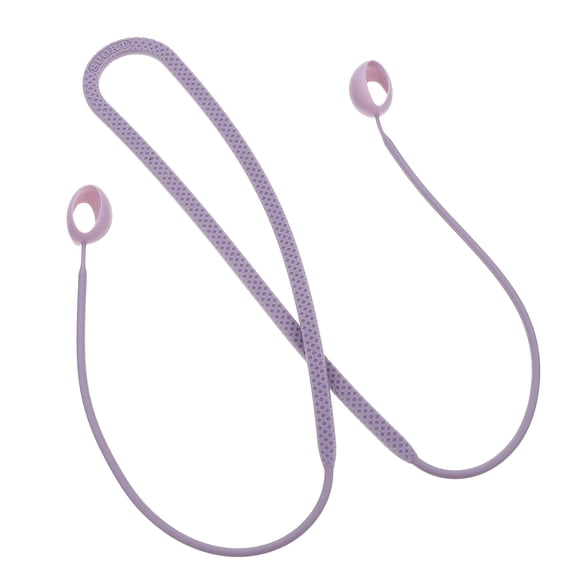 unbranded Chic Color Design Earphone Using Silicone Anti-loss Rope Neck Type Lanyard