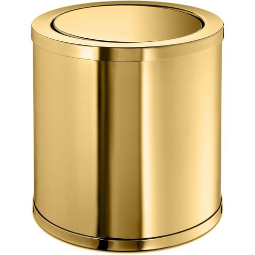 AGM Home Store Lisa Round Extra Small Countertop Wastebasket Trash Can