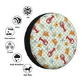 thumbnail image 4 of Logiee Lobster Sea Shell Print Spare Tire Cover, Universal Wheel Protectors,Waterproof Dust-Proof UV Sun Wheel Tire Cover,Fit for SUV, RV, Travel Trailer, Truck-16 inch, 4 of 6