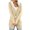 Beige, variant on Vedolay Jackets for Women Distresse Oversized Stretch Button Up Cropped Casual Jacket,Blue L