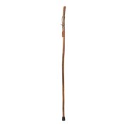 Brazos Rustic Wood Walking Stick, Hickory, Traditional Style Handle, for Men & Women, 58