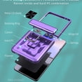 thumbnail image 4 of ELEHOLD Case for Samsung Galaxy Z Flip 6, Shockproof Hinge Phone Case with Slide Camera Cover & Kickstand,Purple, 4 of 6