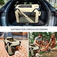 thumbnail image 7 of ZAKAPAWS Collapsible Soft Dog Crate, 30'' Portable 3 Door Dog Kennel, Travel Pet Crate Carrier for Indoor and Outdoor, 7 of 7