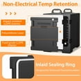 thumbnail image 6 of Costway 2 Pack End-Loading Insulated Food Pan Carrier Hot Cold Black, 6 of 11