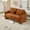 Orange, variant on Modern Accent Chair, Chenille Fabric ArmChair, Mid Century Living Room Chair with Pillow & Armrest, Comfy Single Sofa Vanity Chair for Living Room, Bedroom, Small Spaces, Beige
