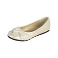 thumbnail image 2 of Dempsey Marie Ivory Pearl or White Infant & Girl's Flat Shoes with Side Bow, 2 of 2