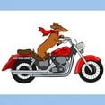 thumbnail image 3 of CafePress - Dachshund On Motorcycle T Shirt - Men's Classic Graphic T-Shirt, 3 of 4