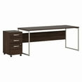 thumbnail image 3 of Hybrid 72W x 30D Computer Desk with Drawers in Storm Gray - Engineered Wood, 3 of 5