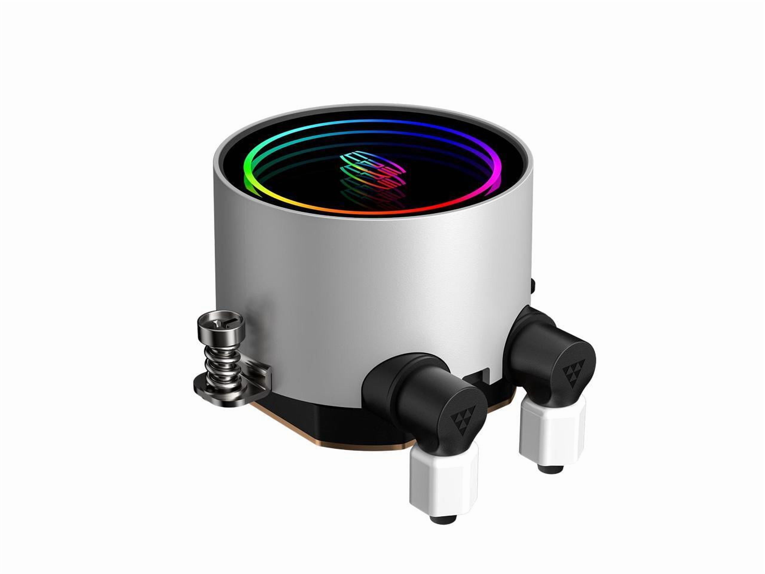 PCCOOLER CPS - DA240 ARGB WH CPU Liquid Cooler with 120mm PWM ARGB FAN, Brand New Low-noise Pump, Pre-mounted Fans on Radiator. For Intel: LGA115X/1200/1700/1851/20XX/AMD AM4/AM5