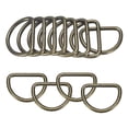 thumbnail image 1 of Uxcell 20-Pack Hebillas en D, 1-1/2 Pulgadas Hebillas Metálicas en D No Soldadas para Bolsos/Delantales/Cinturones/Collares para Mascotas, Hardware de Anillo en D Semicircular [Cobrizo], 1 of 6