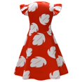 thumbnail image 2 of Little Girls Hawaiian Leaf Dress w/Headband Hawaiian Cosplay Shirt Dress, 2 of 7