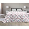 thumbnail image 1 of Animal Down Alternative Comforter, Chickens in Various Stances Hatching Reading Eating Crying Sleeping Poultry, Microfiber Quilt for All Season, 5 Sizes, Multicolor, by Ambesonne, 1 of 3