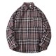 thumbnail image 1 of Blusa y camisa de manga larga con cuello vuelto para hombre, blusa informal a cuadros a la moda con botones y cuello vuelto, blusa de poliéster para hombre, 1 of 3
