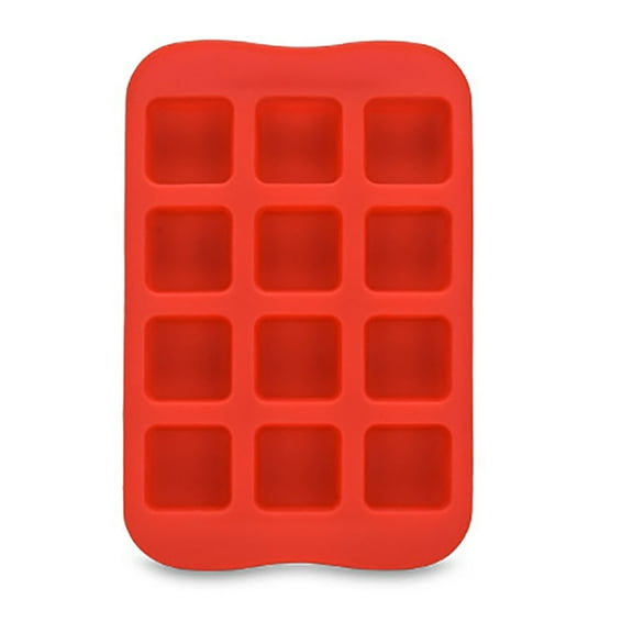 Summer Savings!Ice Cube Mould, 12 Compartments Square Shaped Mini Ice Cube Trays, Small Tiny Round Pebble Crushed Nugget Ice Trays for Freezer - Chilling Drinks Coffee Juice