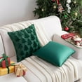 thumbnail image 3 of Lomyolo Farmhouse Decoration Christmas Tree Pillow Covers Pack of 2 - 18×18 Soft Faux Fuzzy Sofa Decorative Throw Cushions Cozy Fleece Fabric for Home Winter Holiday Christmas Decor, 3 of 7