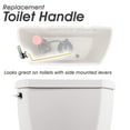 Qualihome Universal Side Mount Toilet Handle Tank Flush Lever