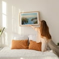 thumbnail image 2 of Morning in Panama City Beach - Panama City Beach Florida Photography Beach Coastal Ocean Seaside Landscape Scenic Waves Oak Framed Wall Art Print 24 x 36 inches, 2 of 6