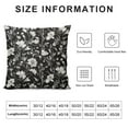 thumbnail image 5 of HOMICOZI Black and Whie Floral Pillow Covers Block Print Daisy Flower Decorative Throw Pillow Case Farmhouse Cushion Cover for Bedroom Sofa Living Room Couch Chair Office, 5 of 5
