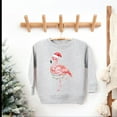 thumbnail image 5 of Flamingo Christmas Lights Watercolor - Toddler Graphic Sweatshirt, 5 of 12