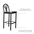 thumbnail image 6 of Linon Tomshire 31" Metal Bar Stools, Black Finish with Black Faux Leather, Set of 2, 6 of 14