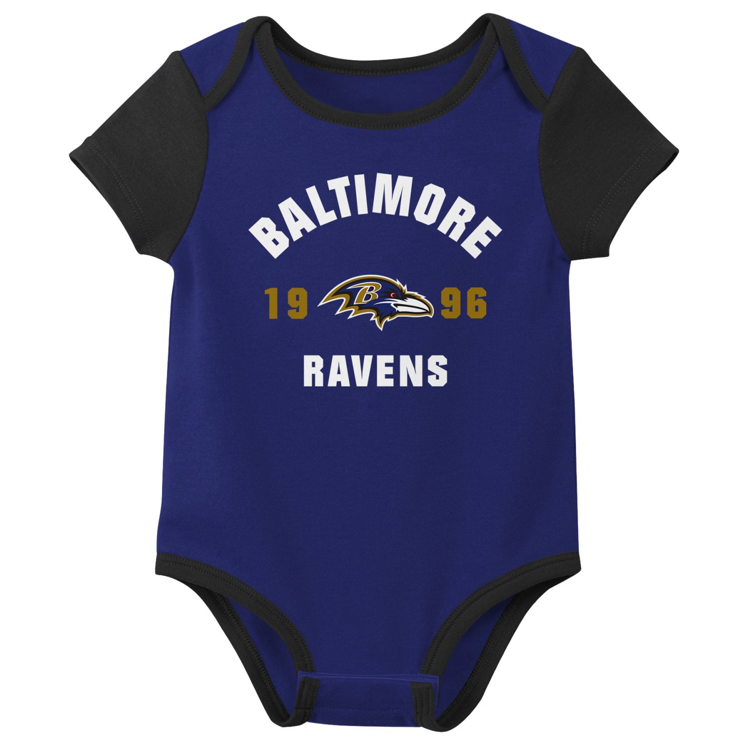 BALTIMORE RAVENS NFL Infant Boys 3 Pack Onesie Game Day Fan Apparel