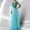 Blue, variant on Beige Dresses for Women Formal Maxi Sequin Evening Gown V-Neck 2025 Chiffon Sleeveless Dresses XL