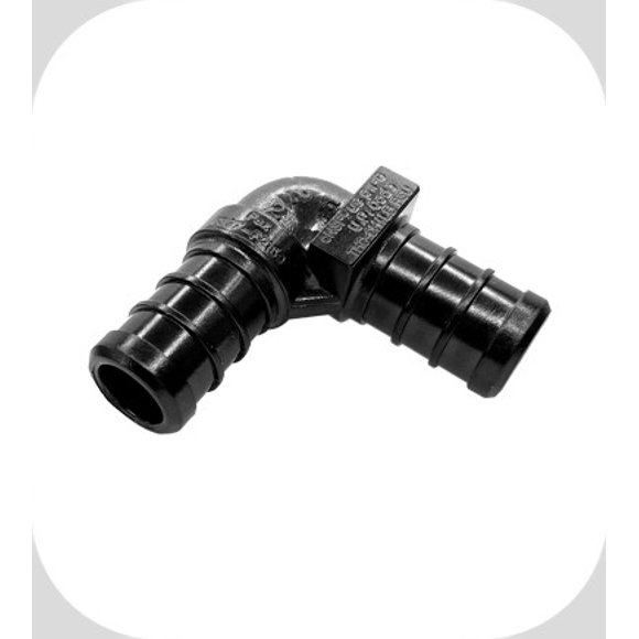 Elkhart Supply Fresh Water Fitting 30800 PEXLock; PEX Coupler; 1/2 Inch PEX x 1/2 Inch PEX; Elbow