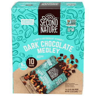 Second Nature Dark Chocolate Medley with Sea Salt, Premium Nuts