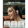thumbnail image 3 of Cleer ARC3 Open Ear True Wireless Earbuds with Secure Earhooks, Water Resistant IPX7, Built-in Microphone, Grey, 3 of 9