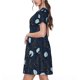 thumbnail image 2 of Balery Night Forest Wolf Vestidos sueltos de manga corta para mujer, vestidos de verano 2025, vestidos casuales de corte A con vuelo., 2 of 6