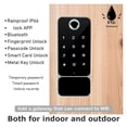 thumbnail image 4 of Fingerprint DoorLock Waterproof Outdoor Gate Bluetooth Lock Wifi Passcode IC Card Keyless Enter Electronic Lock W5, 4 of 7