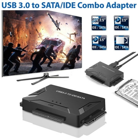Hard Drive Converter USB 3.0 to IDE / SATA Converter Hard Drive Adapter with Power Switch for 2.5