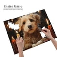 thumbnail image 2 of Dog Candles Bone Light Still 500-Piece Wooden Jigsaw Puzzle for Adults, Fun & Challenging Family Game, Stylish Wall Decor & Holiday Gift, 2 of 7