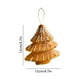thumbnail image 3 of Set de adornos navideños colgantes, decoraciones de plástico con purpurina y diseños de jengibre y copos de nieve, adorno festivo adorable para árboles y celebraciones navideñas, marrón, 12 cm, 3 of 6