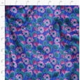 thumbnail image 3 of Soimoi Heavyweight Cotton Poplin Fabric Material, Blue- Floral Printed- 42" Inch Width, Natural Cotton Material For Quilt Making, Dresses, Pajamas, Pillowcases, Tablecloths, Kurtis, 1 Yard, 3 of 6