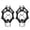 Black, variant on Ice Cleats Crampons for Snow and Ice, Stainless Steel Traction Spikes for Shoes & Boots, Anti-Slip Micro Spikes for Walking Hiking (Size M/L)
