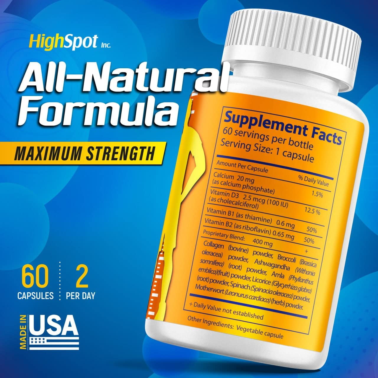 Buy Highspot Height Growth Height Growth Maximizer Calcium, Vitamin