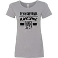 thumbnail image 3 of Inktastic Pennsylvania Awesome Since 1787 Women's T-Shirt, 3 of 5