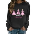 thumbnail image 6 of Women Christmas Sweatshirt Long Sleeve Vintage Vacation Top Holiday Casual Winter Tops Loose Xmas Tree Funny Blouse Trendy Crew Neck Shirt 2025, 6 of 6