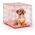 thumbnail image 1 of Midwest Icrate 24 Inch Pink Single Door For Dogs, 1 of 6