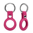thumbnail image 1 of Key Chain Ring Cover Snap Closure Protective Leather Case for AirTag, 1 of 7