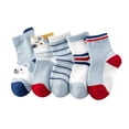 thumbnail image 2 of DPTALR Toddler Girls Color Block Breathable Non-slip Unisex Baby Combed Cotton, 2 of 9