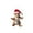 A, variant on Festive Squirrel Figurine with Santa Hat Holiday Decoration for Home Office Desk Party Display Collectible Ornament Gift