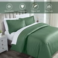thumbnail image 4 of BNM Egyptian Cotton 850 Thread Count Duvet Cover Set, King/California King, Green, 4 of 6