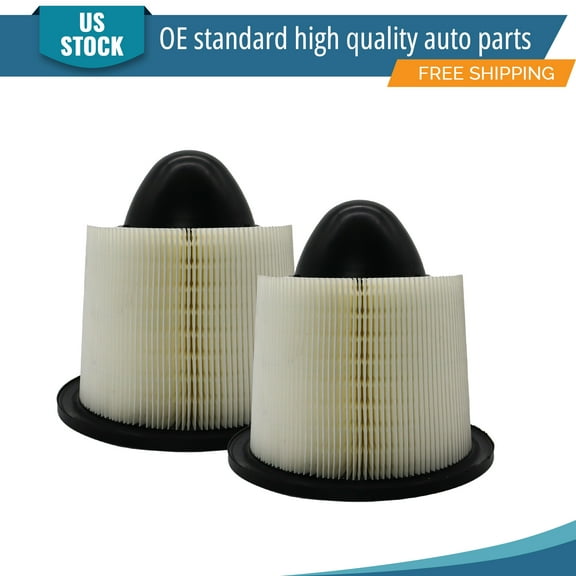YXPCARS 2PCS Front Engine Air Filter for Ford E-150 E-250 F-150 Lincoln Navigator, New Air Filter Replacement (CA8039)