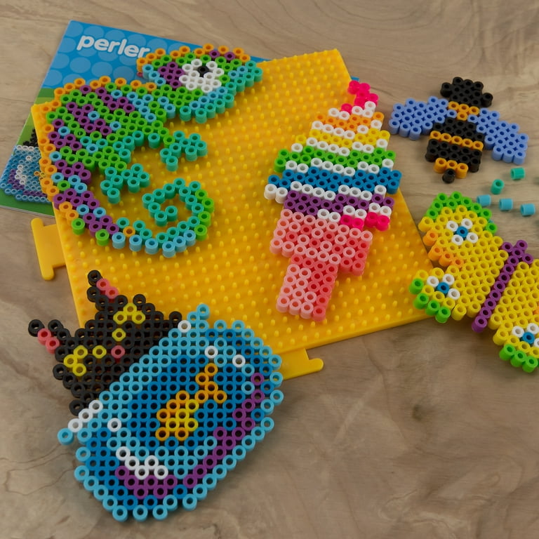 Modish Sikker Dam Perler 4,000 Bead Tray With Idea Book and Pegboard, Ages 6 and Up, 4003  Pieces, Kid and Adult Craft Kit - Walmart.com